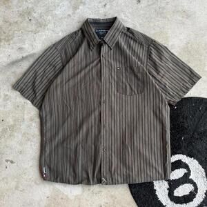 Y2K Vintage Quiksilver Brown Boxy Button Up